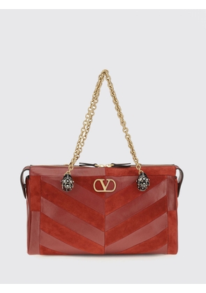 VALENTINO GARAVANI Panthea Suede Shoulder Bag with VLogo Monogram