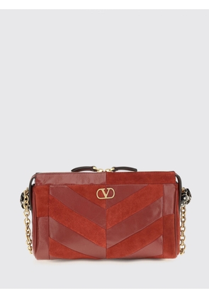 VALENTINO GARAVANI Panthea Suede Crossbody Bag with VLogo and Rhinestones