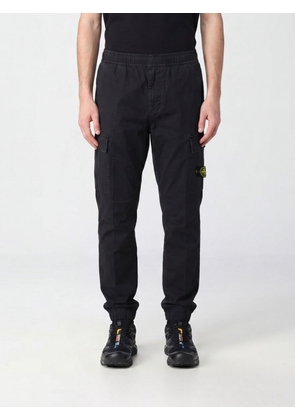 STONE ISLAND Straight-Leg Stretch-Cotton Cargo Trousers with Compass Logo