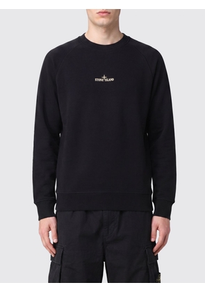 STONE ISLAND Slim Fit Cotton Sweatshirt with Printed Compass Logo