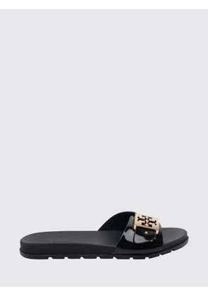 TORY BURCH Mellow Rubber Mule Sandals with Double T Logo and Low Heel
