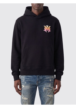 AMIRI Cotton Hoodie with Printed Logo, Kangaroo Pocket and Ribbed Cuffs