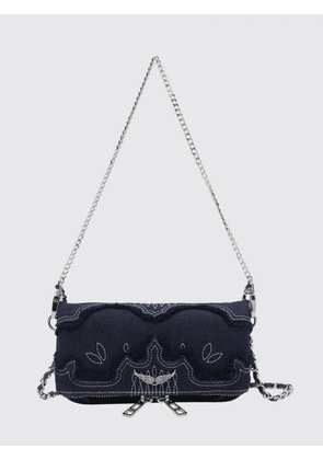 ZADIG & VOLTAIRE Rock Nano Embroidered Denim Mini Bag