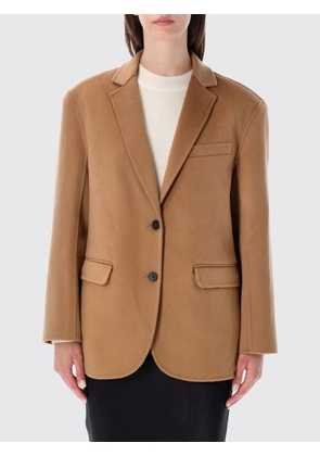 ANINE BING Quinn Single-Breasted Blazer in Wool and Cashmere Blend