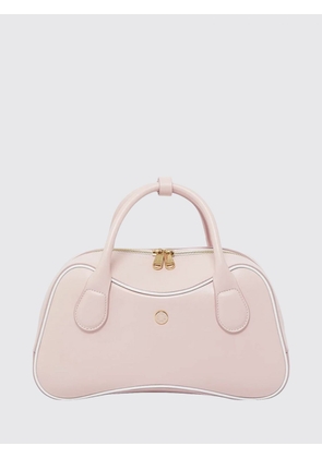 CASABLANCA Smooth Leather Bowling Bag with Double Handle and Zip Closure