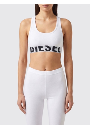 DIESEL Cropped Stretch-Cotton Sports Bra with Racerback