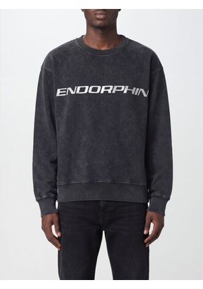 MSGM Men's Relaxed Fit Crewneck Sweatshirt in Cotton with Slogan Print