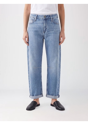RAG & BONE The Stevie Mid-Rise Straight Jeans with Cuffed Hem