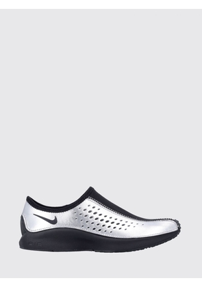 NIKE Air Superfly Moc Slip-On Sneakers in Silver Laminated Leather