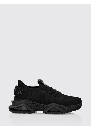 PHILIPP PLEIN Low-Top Sneakers in Crochet Knit with Elasticated Ankle and Logo