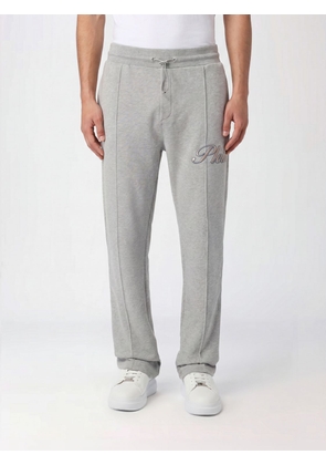 PHILIPP PLEIN Jersey Jogging Trousers with Contrasting Logo and Waist Drawstring