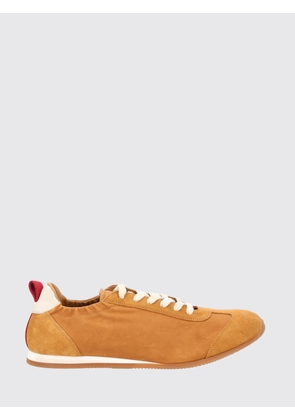 UMA WANG Low-Top Trainers in Leather and Nylon with Elasticated Ankle