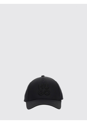 HUGO Cotton Baseball Cap with Rigid Visor and Tone-on-Tone Embroidered Logo
