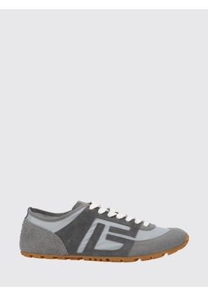 BALMAIN Racer 45 Low-Top Trainers in Leather and Suede with PB Monogram