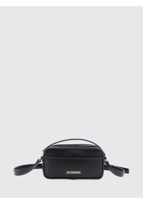 JACQUEMUS Le Baneto Smooth Calfskin Leather Crossbody Bag with Logo