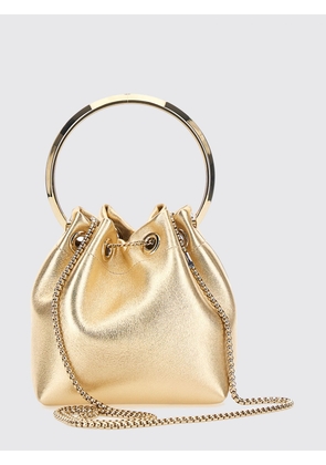 JIMMY CHOO Bon Bon Mini Bag in Laminated Nappa with Metallic Handle