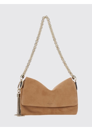 JIMMY CHOO Callie Flap Suede Shoulder Bag with Metallic Tassels