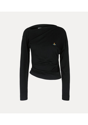 Vivienne Westwood Long Sleeve Hebo Top Rib Jersey Black XL Unisex