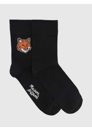 MAISON KITSUNÉ Set of 3 Pairs of Stretch Cotton Socks with Jacquard Logo