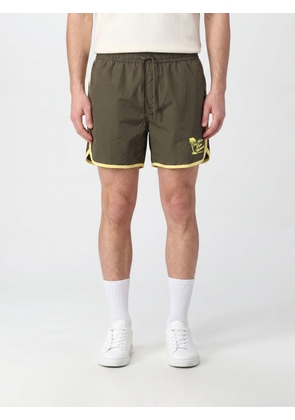 Drôle de Monsieur Technical Fabric Jogging Shorts with Contrast Logo