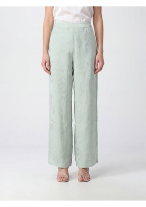 CALVIN KLEIN Floral Print High-Waisted Satin Palazzo Trousers