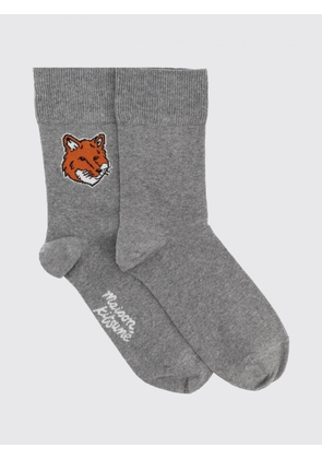 MAISON KITSUNÉ Set of 3 Pairs of Stretch Cotton Socks with Jacquard Logo