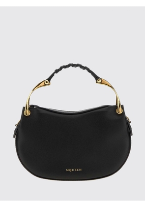 McQueen Wishbone Leather Mini Handbag with Removable Shoulder Strap