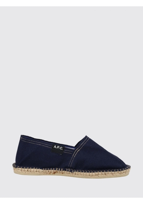A. P.C. Cotton Espadrilles with Round Toe and Low Heel