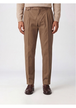 BRIGLIA 1949 Slim Fit Chinos in a Cotton and Linen Blend