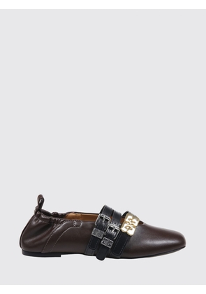 GANNI Ballet Flat Woman color Brown