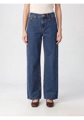 CULT GAIA Mid-Rise Straight-Leg Cotton Denim Jeans