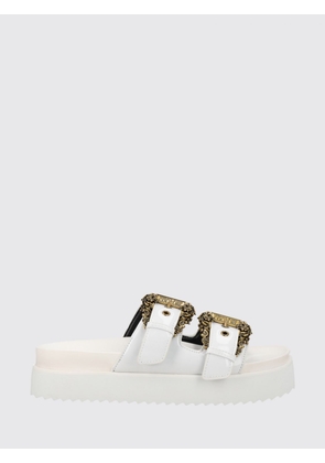 VERSACE JEANS COUTURE Patent Leather Slippers