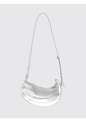 CASABLANCA Triple Banana Half-Moon Patent Leather Shoulder Bag