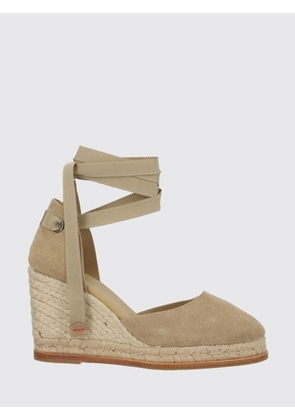 CASTAÑER Camila High Wedge Suede Espadrilles with Ankle Ties