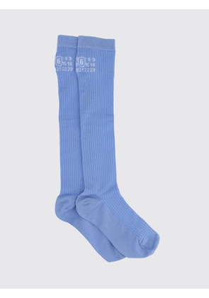 MM6 MAISON MARGIELA Socks Woman color Gnawed Blue