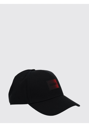 HUGO Cotton Baseball Cap with Visor and Embroidered Logo