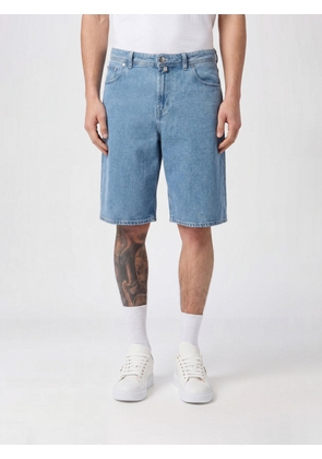 BILLIONAIRE 5-Pocket Cotton Denim Shorts with Embroidered Rear Logo