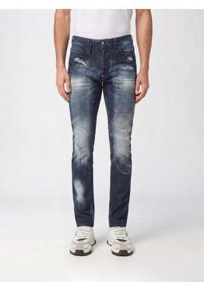 PHILIPP PLEIN Jeans Men color Grey