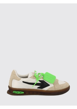 Off-White End of Play Low-Top Sneakers in Leather and Nylon with Iconic Tag