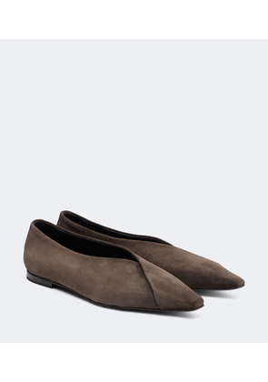 Brunello Cucinelli Suede ballet flats