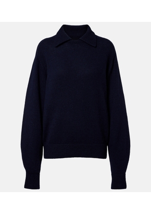 Khaite Jackson wool and cashmere polo sweater
