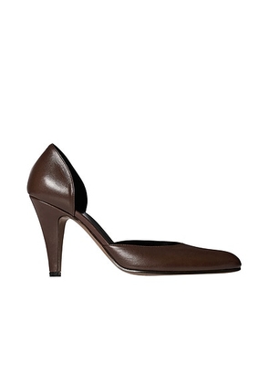 The Row Ornella D'Orsay Pump in Dark Chestnut - Brown. Size 39 (also in 36, 36.5, 37, 37.5, 38, 38.5, 39.5, 40, 41).