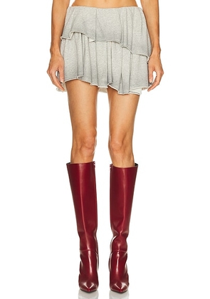 Acne Studios Felpa Skirt in Grey Melange - Grey. Size XS (also in S, M).