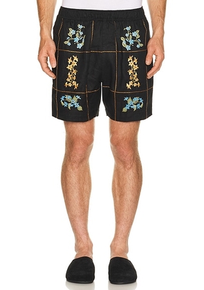 Agua Bendita Cece Shorts in Black - Black. Size 36 (also in 30, 32, 34, 38).