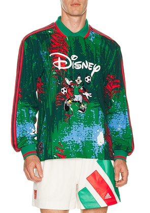 Adidas Originals x Brain Dead x Disney Long Sleeve Jersey in Red  Bold Green  & Blue - Green. Size M (also in ).