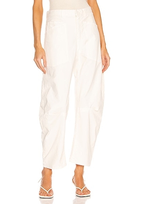 NILI LOTAN Shon Pant in Eggshell - Ivory. Size 4 (also in ).