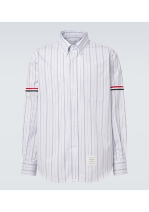 Thom Browne 4-Bar striped cotton shirt