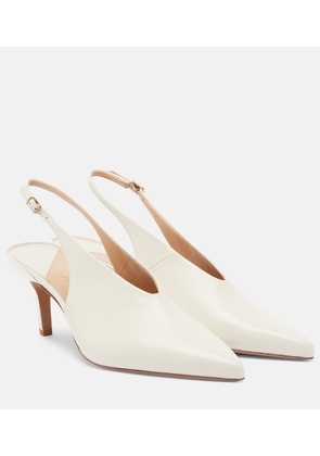 Chloe Leather slingback pumps