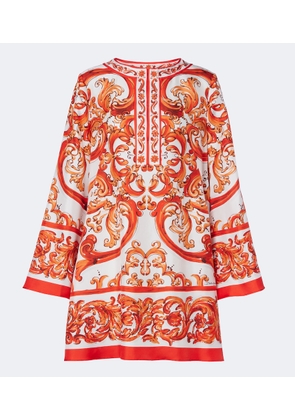 Dolce&Gabbana Majolica silk twill kaftan