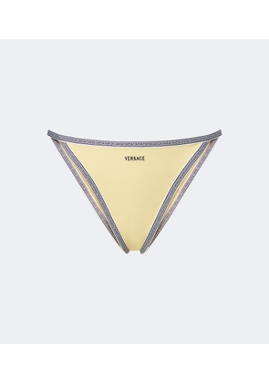 Versace Greca embroidered bikini bottoms